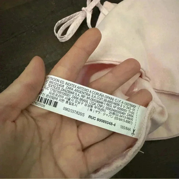 NWOT ZARA PINK RUCHED CROP TOP  S - Picture 6 of 6